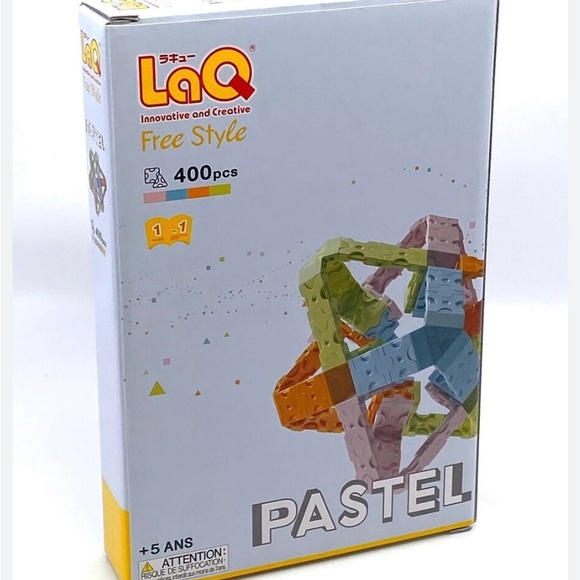 🔴 BLOCKS LaQ Japanese Bldg Set: 300 piece Freestyle Pastel Colors P7-11 No Box - Picture 10 of 16
